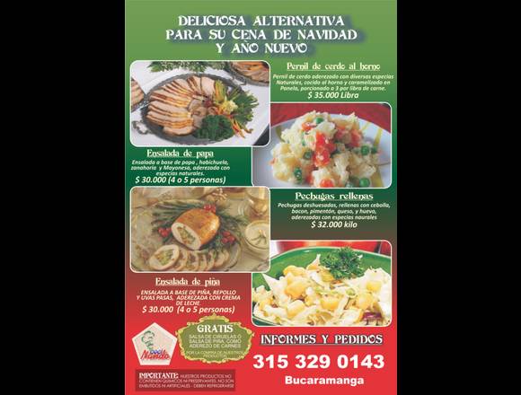 Cenas de Fin de Año Bucaramanga