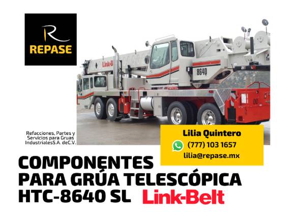 GRUAS TELESCOPICAS PARA HTC-8640 LINK-BELT en Azcapotzalco (Municipio)