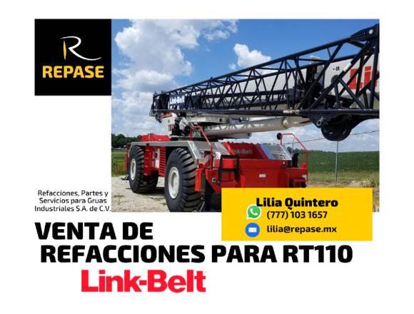 VENTA DE REFACCIONES PARA RT110 LINK-BELT en Azcapotzalco (Municipio)