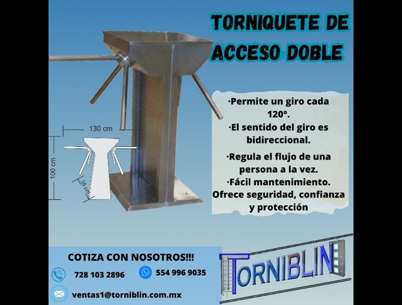 TORNIQUETE DE ACCESO DOBLE en Azcapotzalco (Municipio)