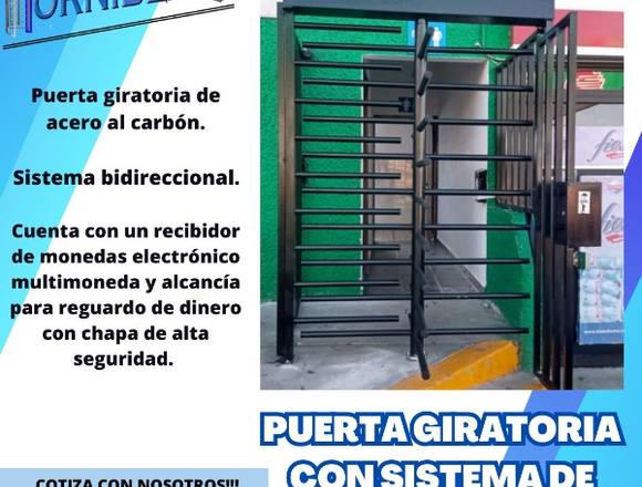 PUERTA GIRATORIA CON SISTEMA DE COBRO en Azcapotzalco (Municipio)