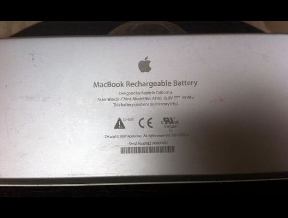 VENDO BATERIA DE MACBOOK A1185 en Empalme (Cantón)