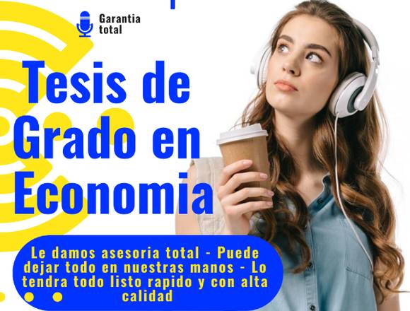 Asesorías para Tesis de grado en Economía y mas en Puente Alto (Comuna)