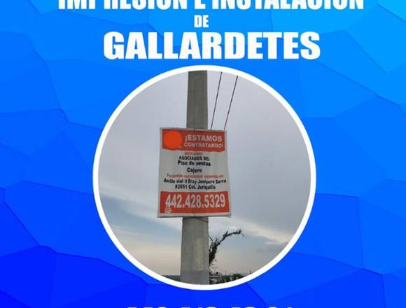 Instalación de gallardetes en Corregidora (Municipio)