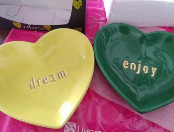 Set de 2 platos figura corazón en Ojuelos de Jalisco (Municipio)