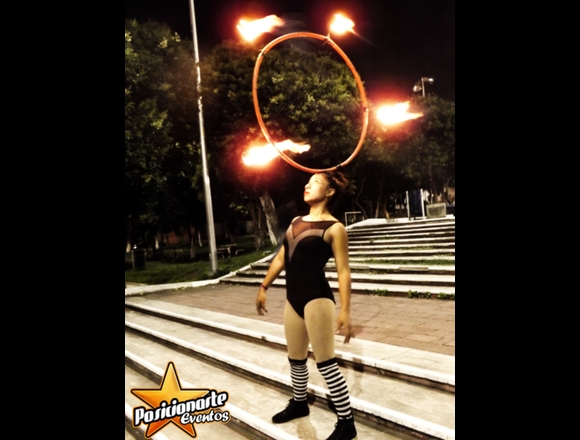 Show de Fuego, Malabares, Danza Aérea