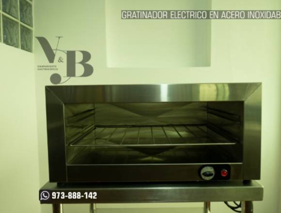 GRATINADOR ELECTRICO EN ACERO INOXIDABLE
