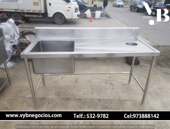 LAVADERO DE 01 POZA EN ACERO INOXIDABLE en Los Olivos (Lima 39) (Distrito)