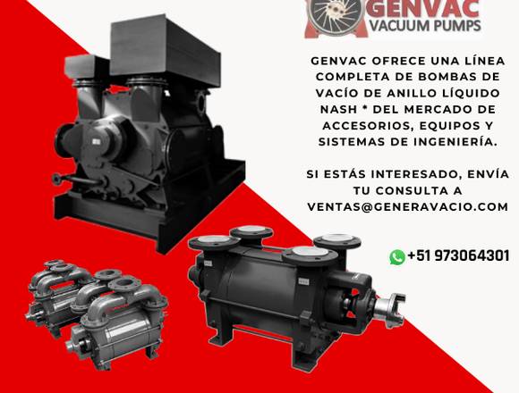 VENTA DE BOMBAS DE VACÍO, AGUA, ACEITE, PALETAS