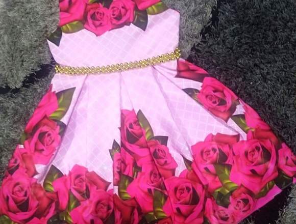 Vestido de Fiesta Diseño con Rosas en Villavicencio (Municipio)