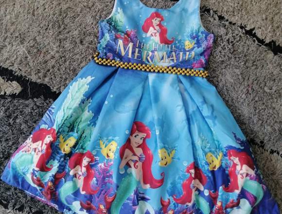 Vestidos de Fiesta Sirenita Ariel para niñas en La Calera (Municipio)