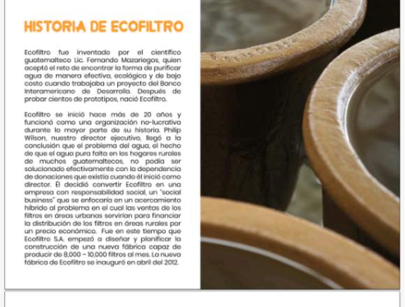 Filtros de agua-purificadores de agua-ecofiltros en Villa Nueva (Municipio)