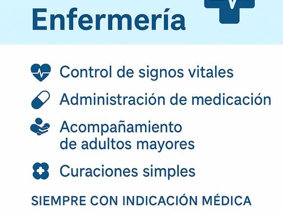 Auxiliar de enfermería, mediante indición médica en Montevideo (Localidad)