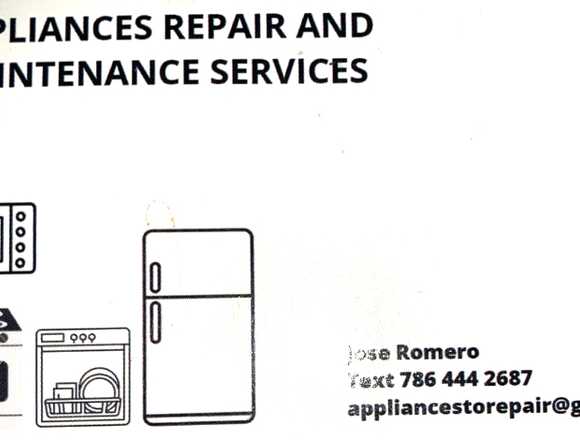 Appliances to Repair and maintenance