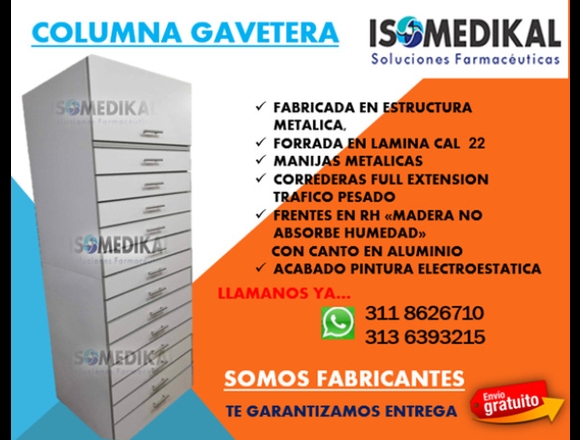 COLUMNA DE ALMACENAMIENTO DE MEDICAMENTOS en San Marcos (Municipio)