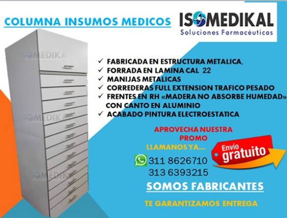 COLUMNA ALMACENAMIENTO DE MEDICAMENTOS en Sogamoso (Municipio)