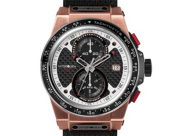 Reloj Suizo 🇨🇭Otto Chrono Negro Oro rosa