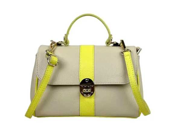 Bolso de Mano en Piel Italiana Mujer