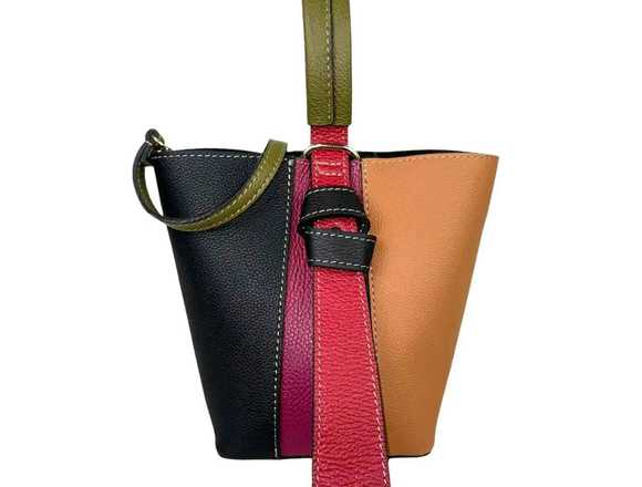 Bolso Piel Multicolor y Bolso Interior Mujer