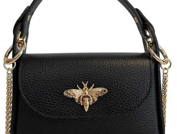 Bolsa L'Abeille, color negro cremoso