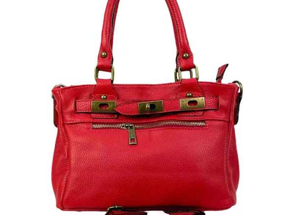 Bolso Satchel de Piel Auténtica Mujer