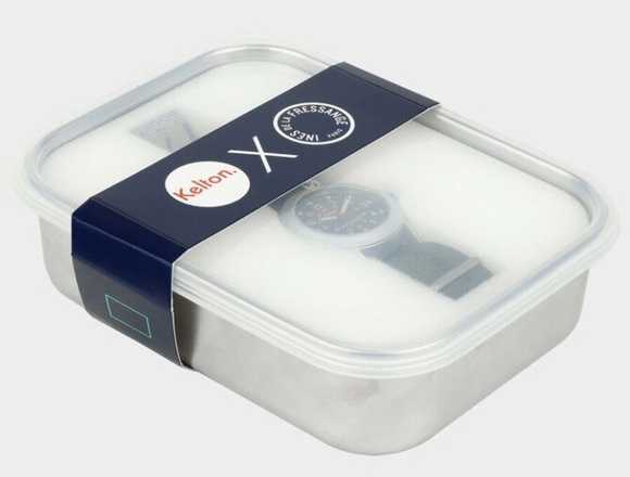 RELOJ GRANDE COLORAMA SPORT ECRU KELTON