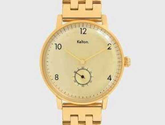 RELOJ VILLA ORO NEGRO
