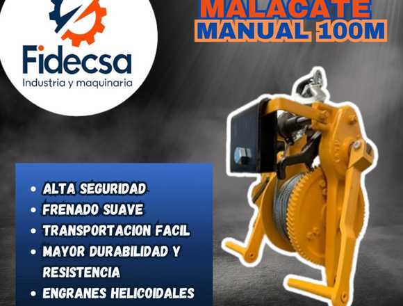 Malacate Manual de 100 metros en Benito Juárez (Municipio)