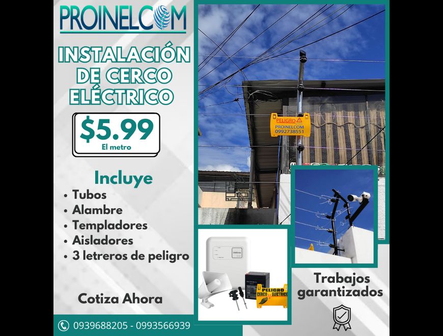 CERCOS ELÉCTRICOS PARA HOGAR O NEGOCIOS en Quito (Cantón)