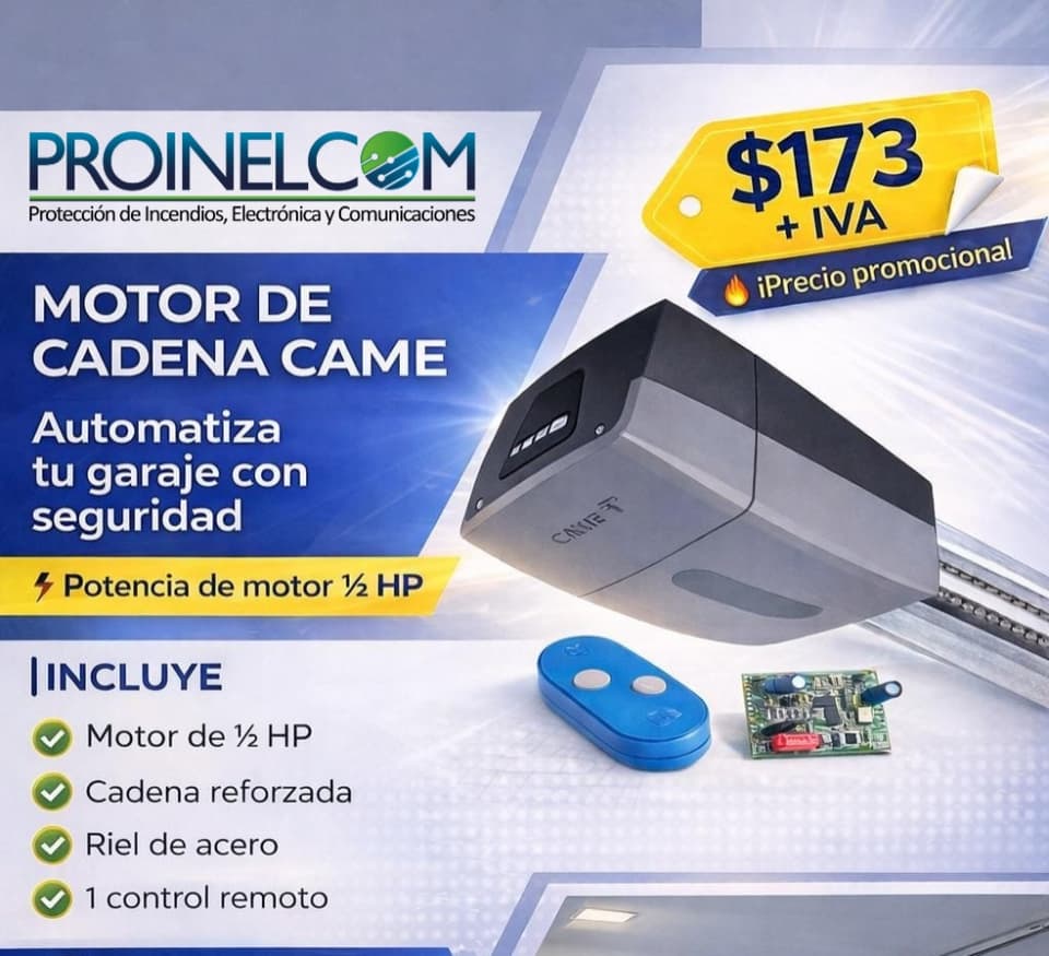 MOTOR DE CADENA DE 1/2HP PARA PUERTAS BATIENTES CAME en Quito (Cantón)
