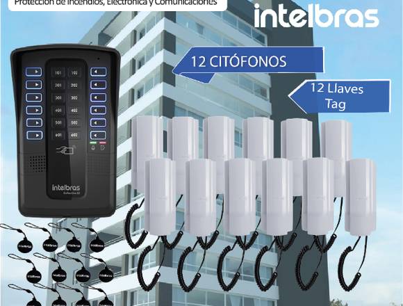CENTRAL DE INTERFONÍA COLECTIVA DE 12 CITÓFONOS en Santo Domingo (Cantón)