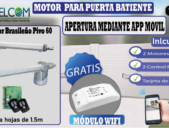 MOTOR BRASILEÑO PARA PUERTA BATIENTES PIVO 60 en Quito (Cantón)