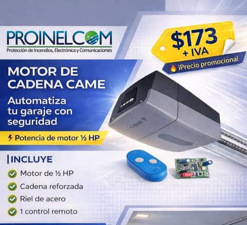 MOTOR DE CADENA DE 1/2HP PARA PUERTAS BATIENTES CAME