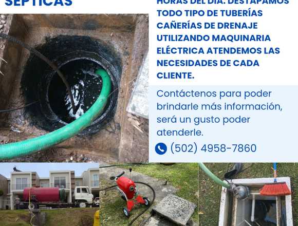 Limpieza de trampas de grasa,Destape de drenajes. en Antigua Guatemala (Municipio)