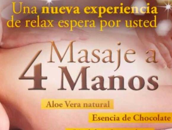 masajes a 4 manos otorgado por 2 masoterapeuta en Goicoechea (Cantón)