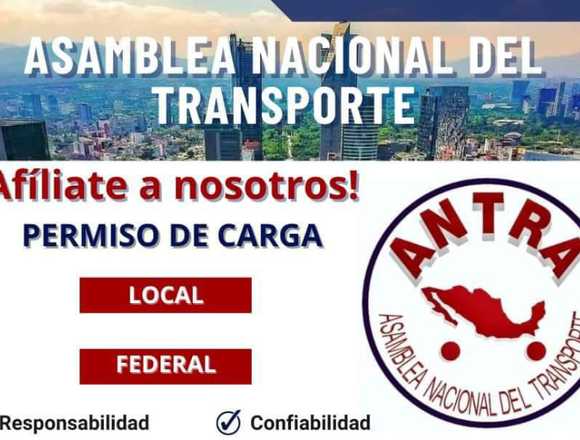 PERMISO DE CARGA ANTRA CDMX, EDOMEX en Azcapotzalco (Municipio)