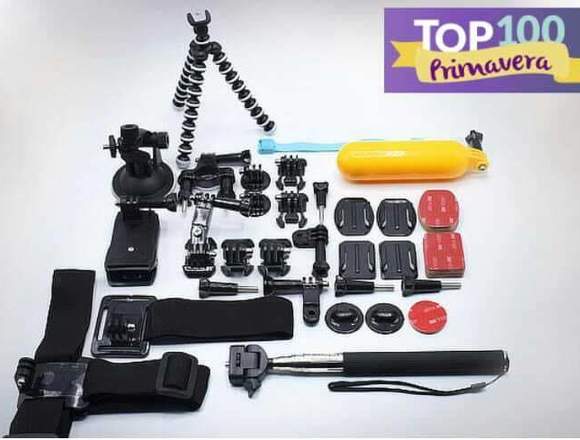 KIT 44 ACCESORIOS CÁMARA GOPRO en Santiago (Comuna)