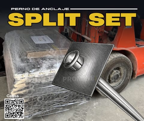 Split Set 1 a 8 pies – Pernos de fricción en Cajamarca (Distrito)
