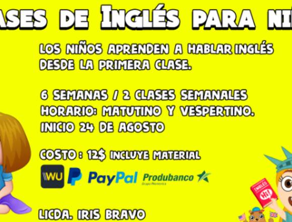 Clases de Inglés para niños en Quito-Arma (Distrito)