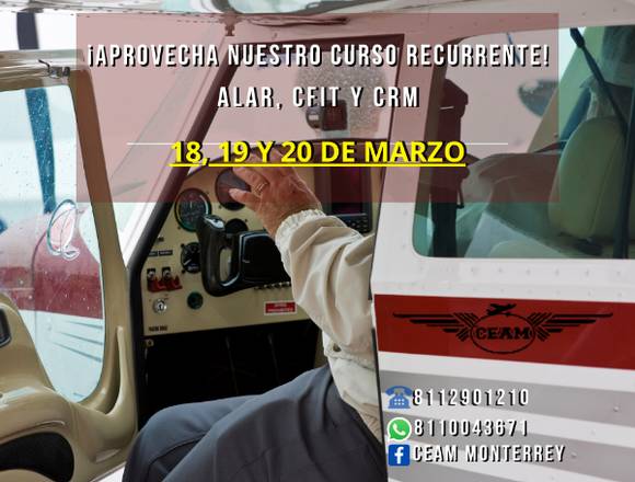 CURSO RECURRENTE PARA PILOTOS en Ciénega de Flores (Municipio)