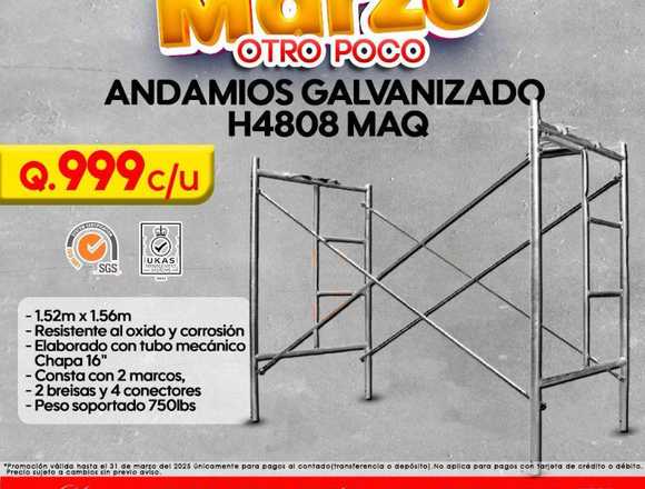 ANDAMIOS GALVANIZADOS OFERTA DE MARZO 2025 en Ciudad de Guatemala (Municipio)