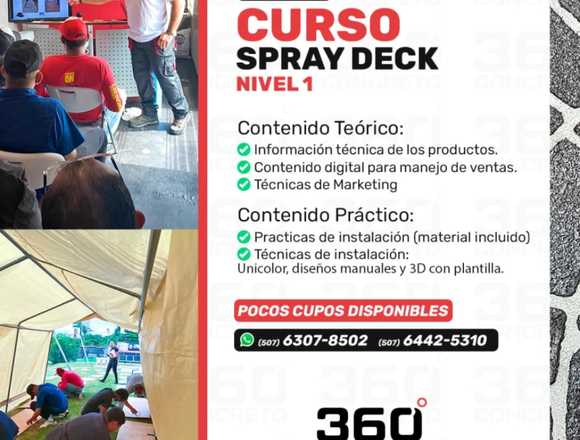 Construcciones | SPRAY DECK CURSO DE INSTALACIÓN en Tolé (Distrito)