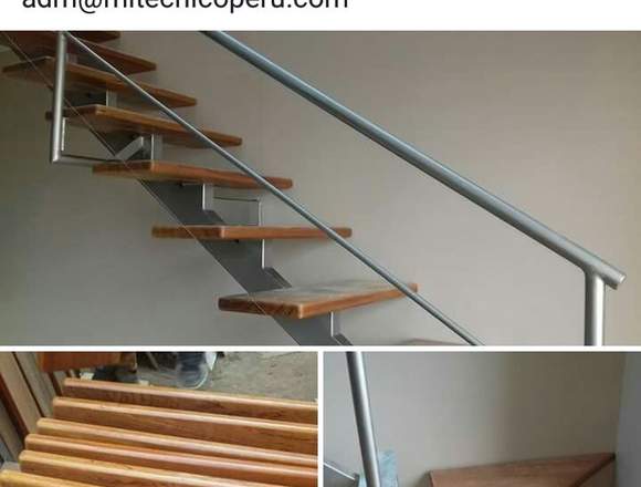 escaleras de metal o madera