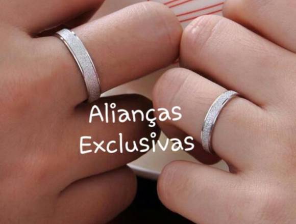 ALIANÇAS COM ANEL SOLITÁRIO DE BRINDE