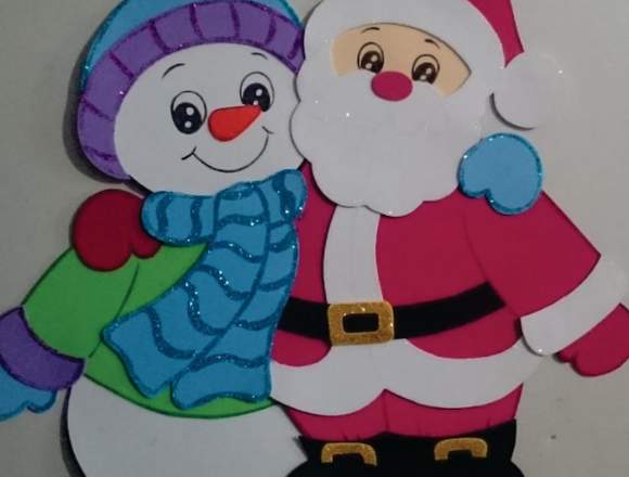 EMBOLSA FIGURAS DE FOAMI NAVIDEÑAS. en Venustiano Carranza (Municipio)
