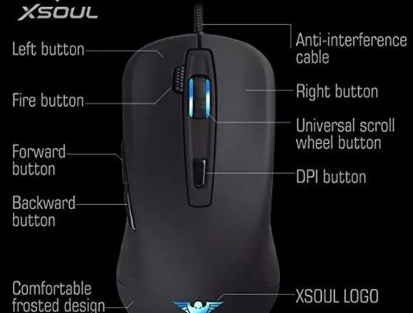 Mouse Gamer Profesional X-soul Combat Xm6 en Libertador (Municipio)