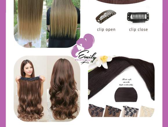 Extensiones y pelucas de cabello natural