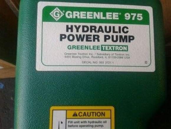 Bomba greenlee 975 textron 115V 10.000 psi en Bogotá, D.C. (Municipio)
