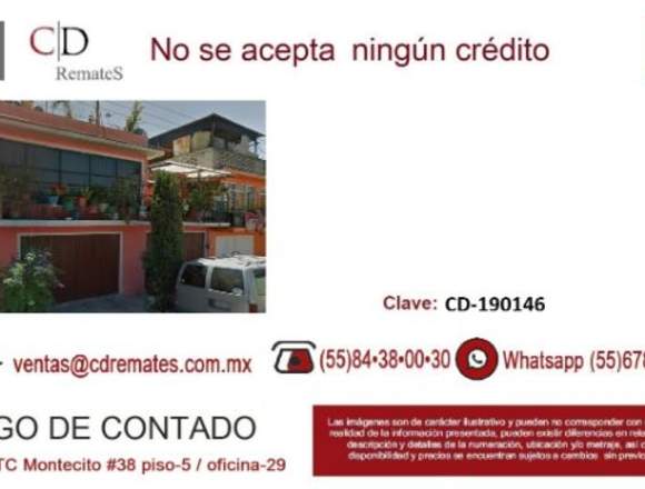 Se vende “Remate” atractiva OPORTUNIDAD.CD-190146 en Nezahualcóyotl (Municipio)