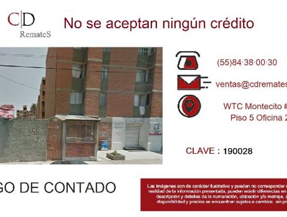 Departamento en Iztacalco Agricola P.